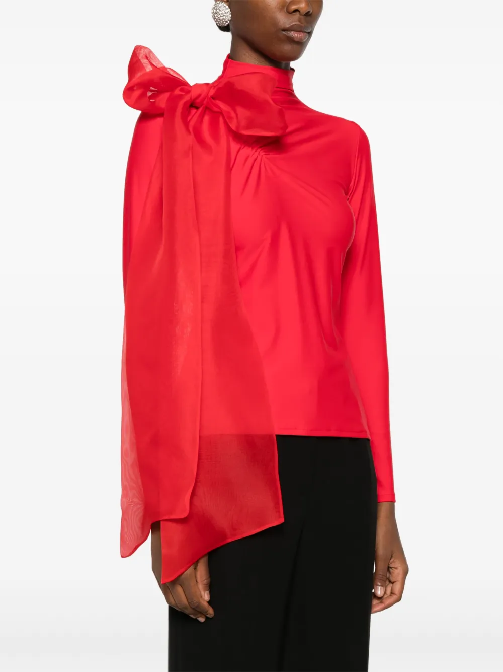 Atu Body Couture Shirt met strikdetail Rood