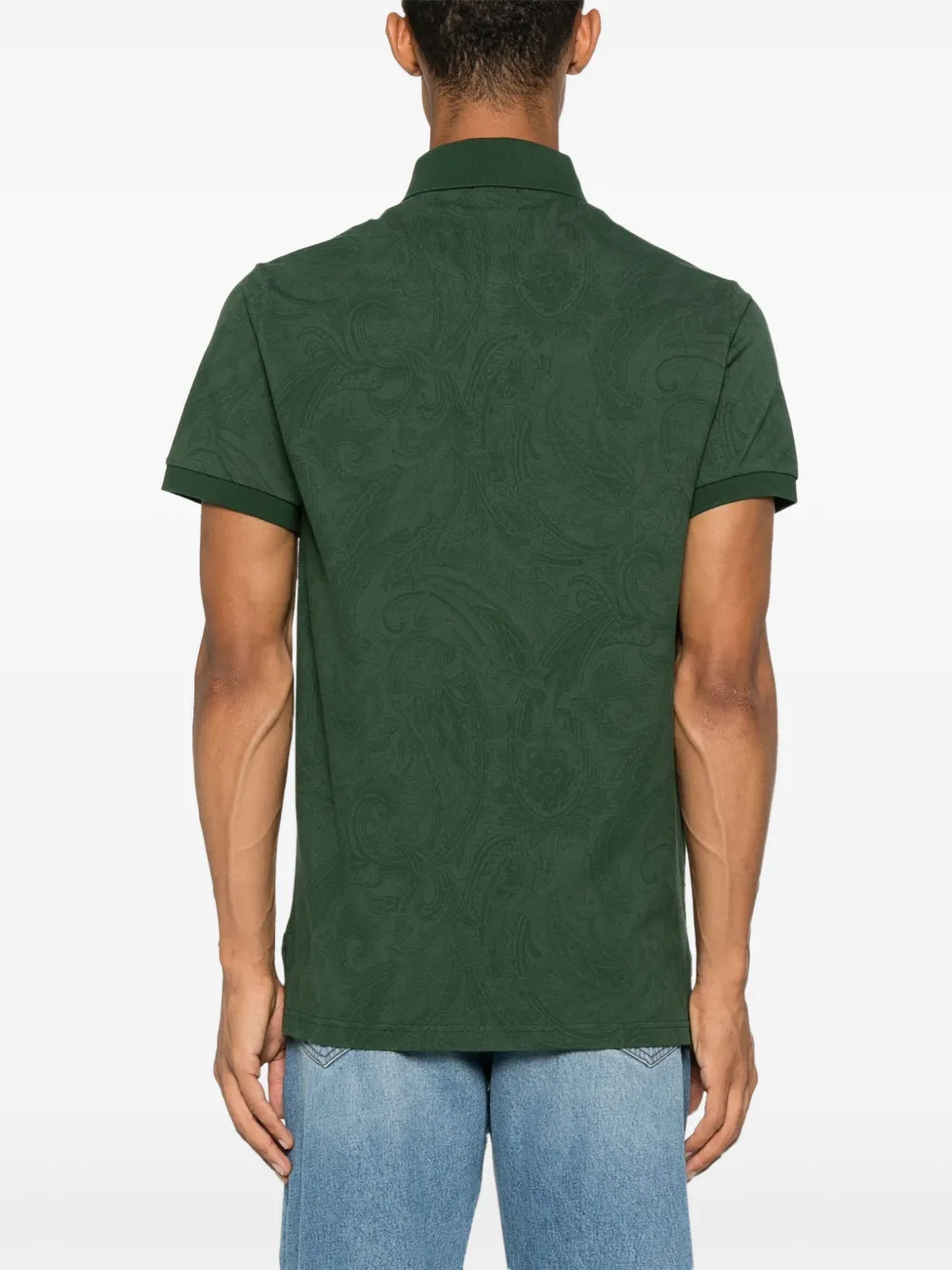 ETRO Poloshirt met paisley-print Groen