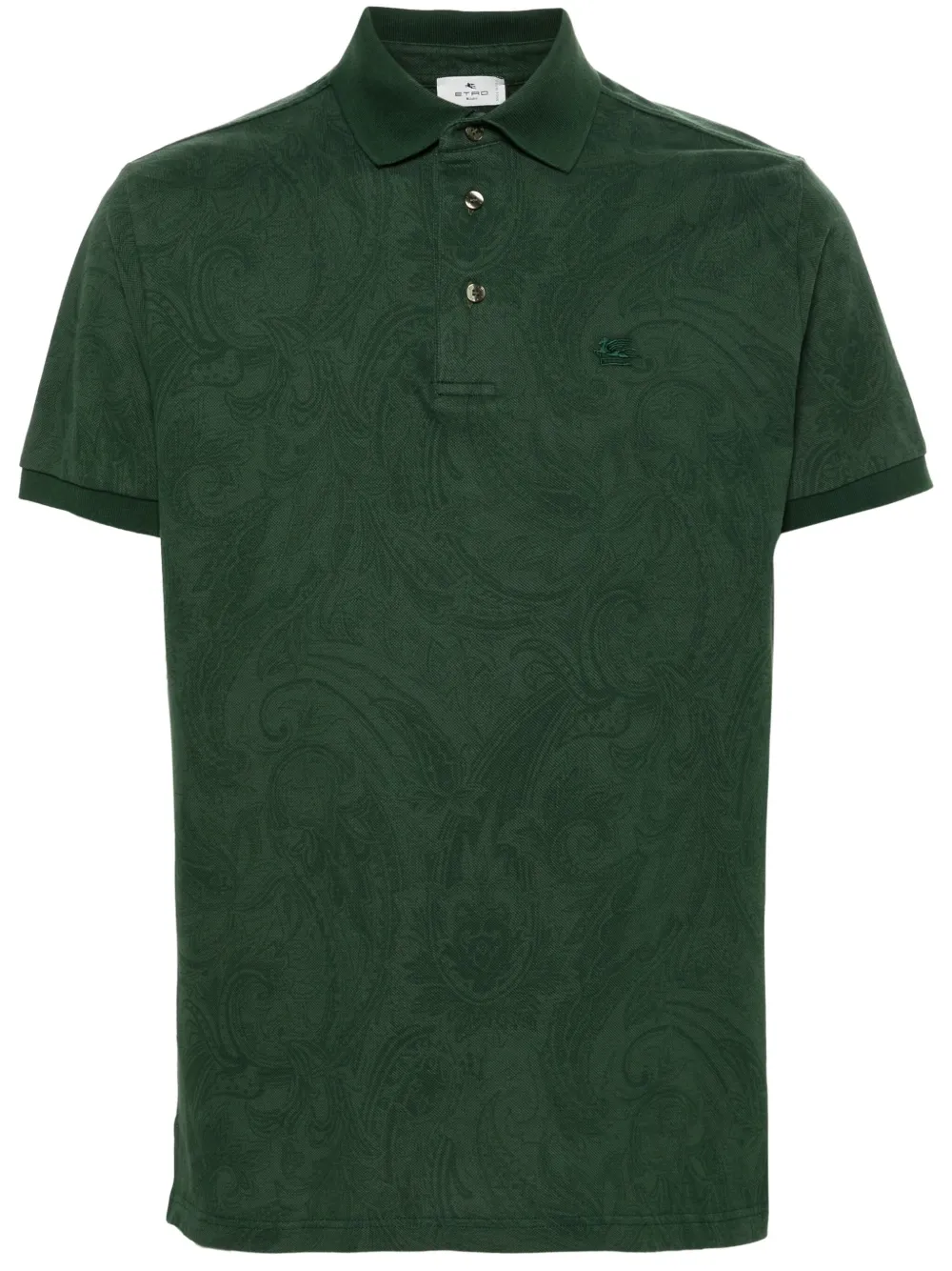 ETRO Poloshirt met paisley-print Groen