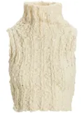 Ralph Lauren Collection textured high-neck tank top - White