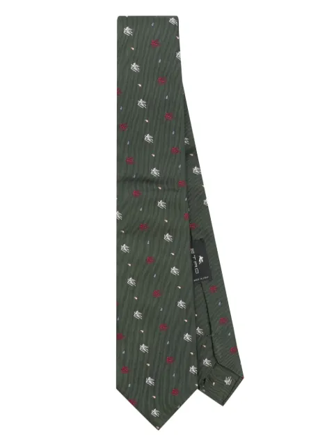 ETRO Pegaso silk tie