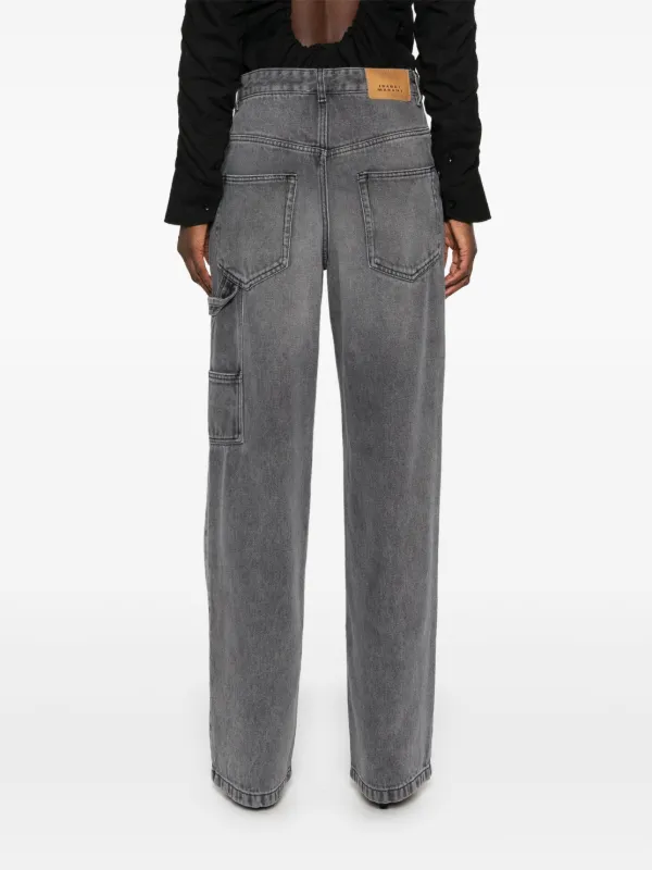 ISABEL MARANT デニムパンツ グレー 2305225E0006 ISABEL MARANT Bymara ジーンズ | グレー | FARFETCH JP