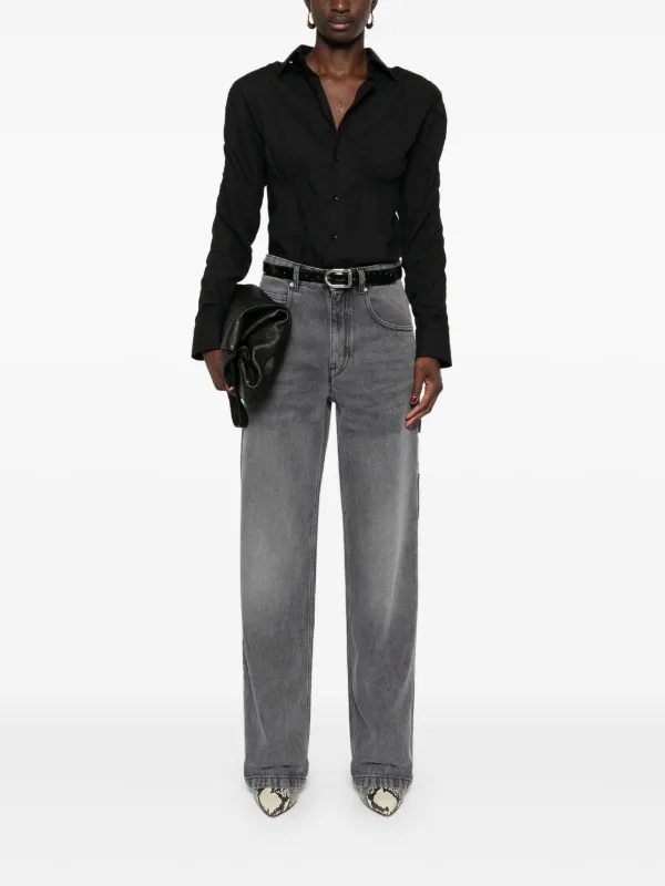 ISABEL MARANT デニムパンツ グレー 2305225E0006 ISABEL MARANT Bymara ジーンズ | グレー | FARFETCH JP