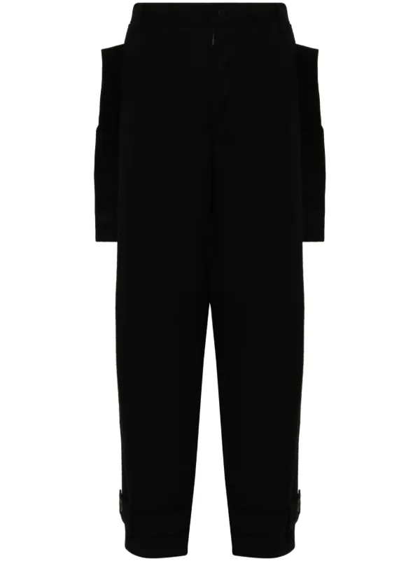 【500円引きクーポン】 Yohji Yamamoto Drop Crotch Trousers | Black | FARFETCH CA パンツ