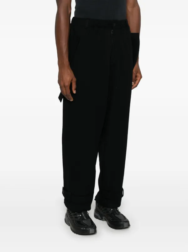 Yohji Yamamoto Drop Crotch Trousers | Black | FARFETCH BN
