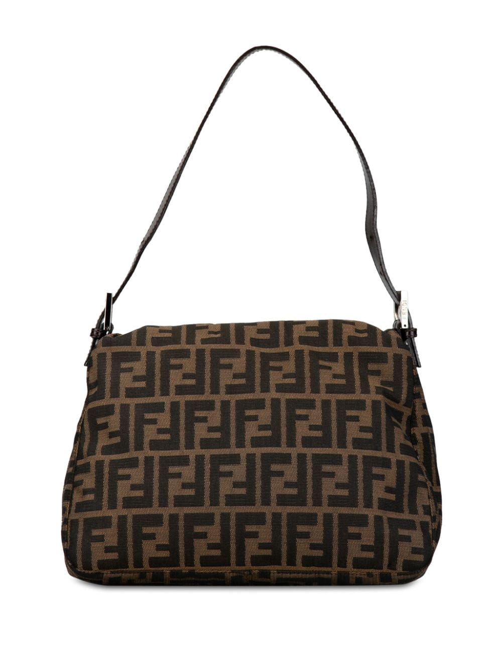 Fendi Pre-Owned 2000-2010 Zucca Canvas Mamma Forever shoulder bag - Bruin