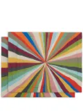 La DoubleJ Rainbow Rays placemats (set of two) - Green