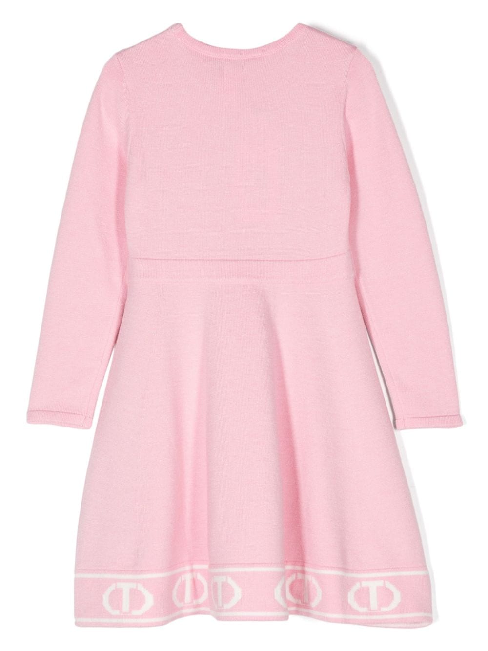 TWINSET Kids Gebreide jurk met jacquard - Roze