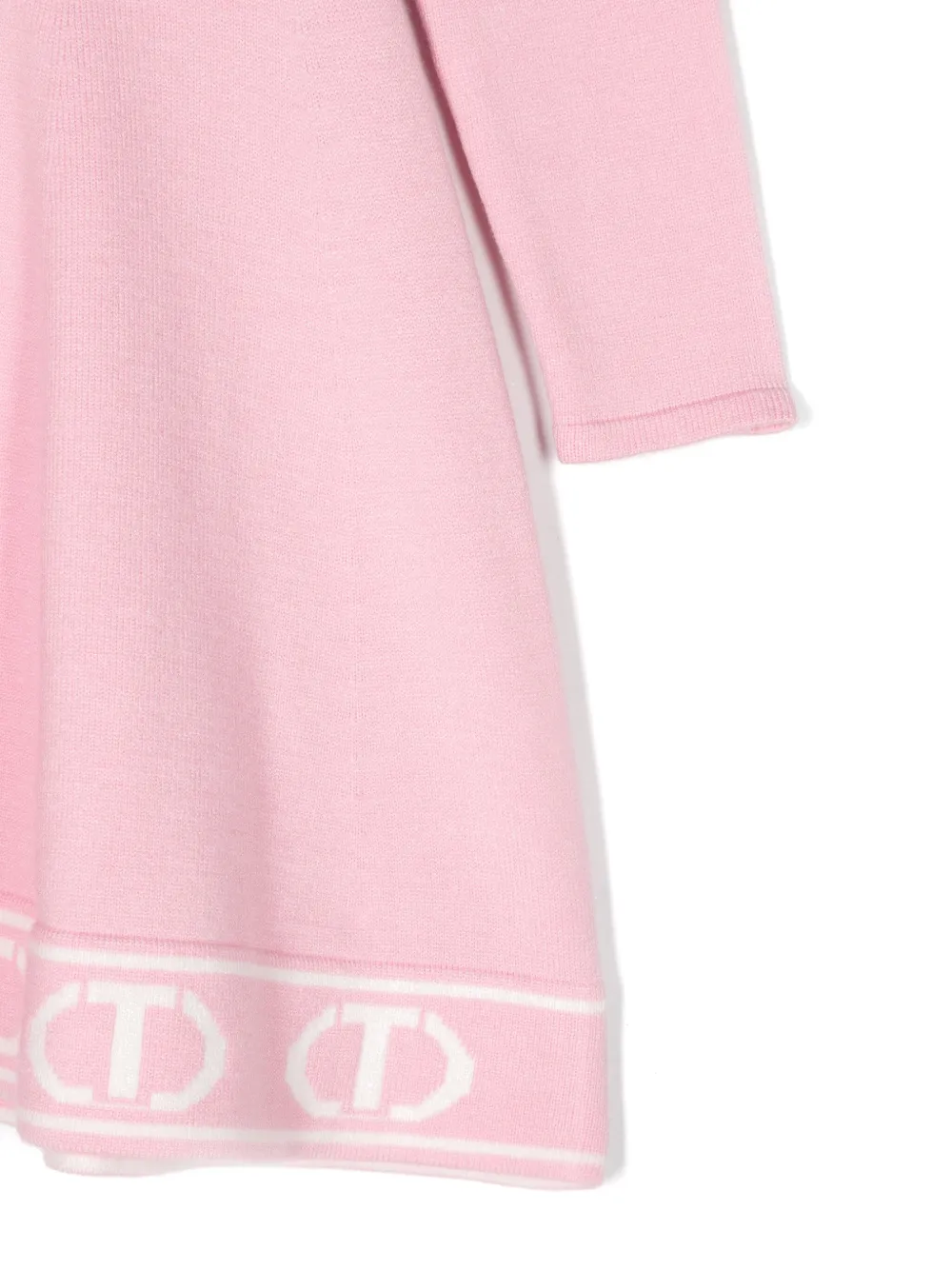 TWINSET Kids Gebreide jurk met jacquard Roze