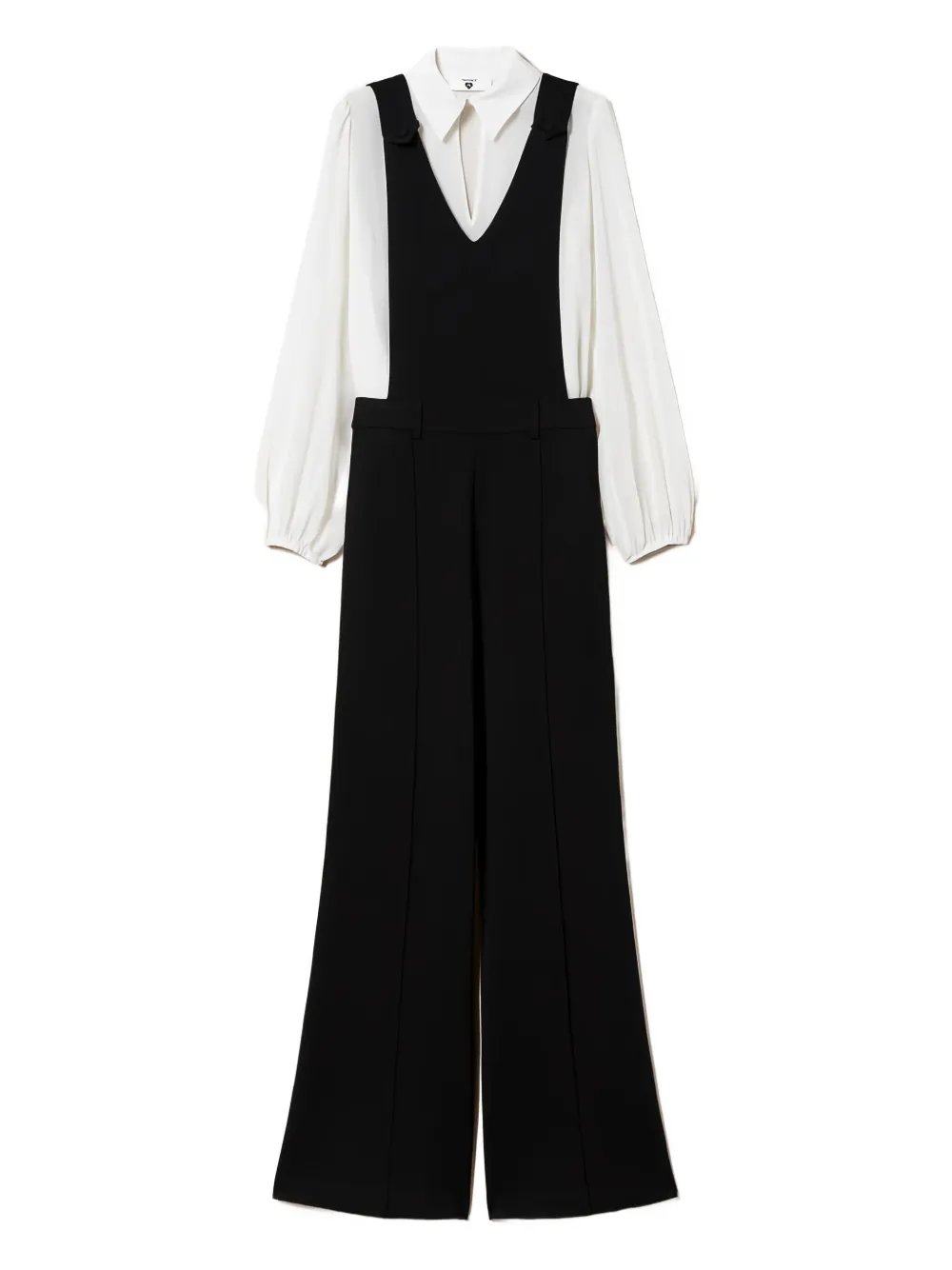 TWINSET V-neck wide-leg jumpsuit | Black | Image 1