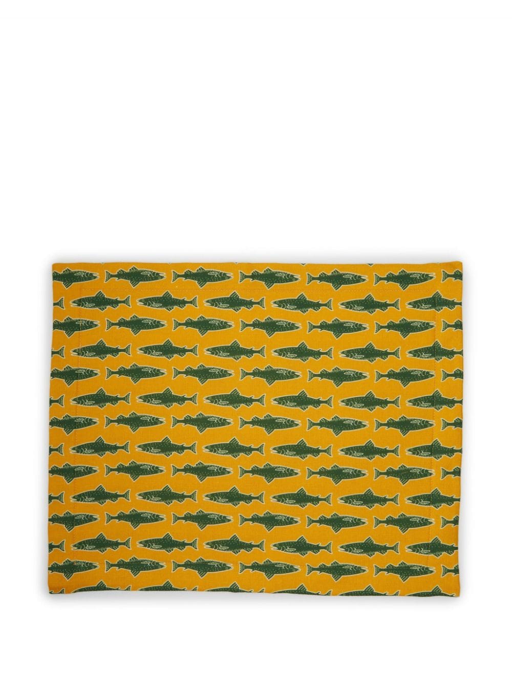 La DoubleJ Twee Como Fish placemats - Geel