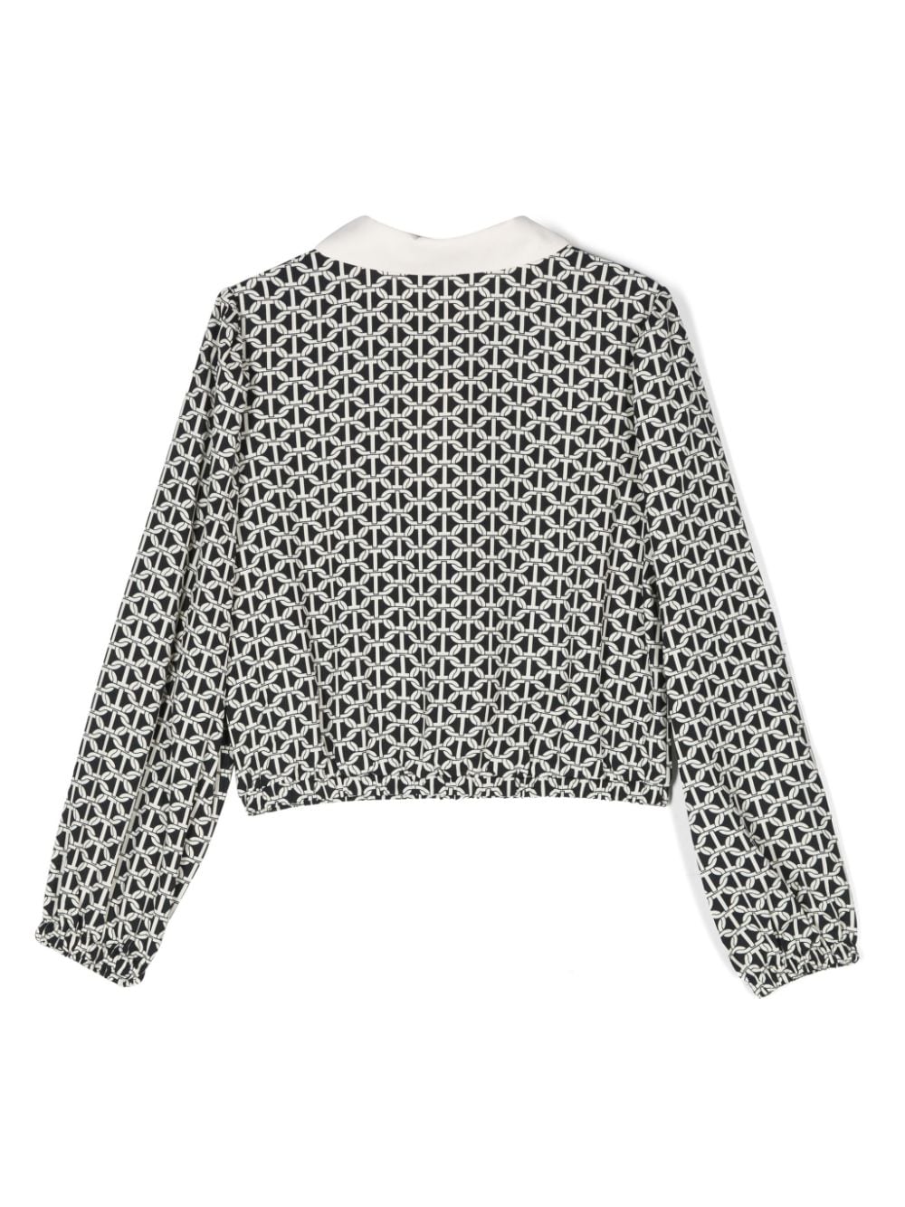 TWINSET Kids Crêpe de chine blouse met print - Zwart