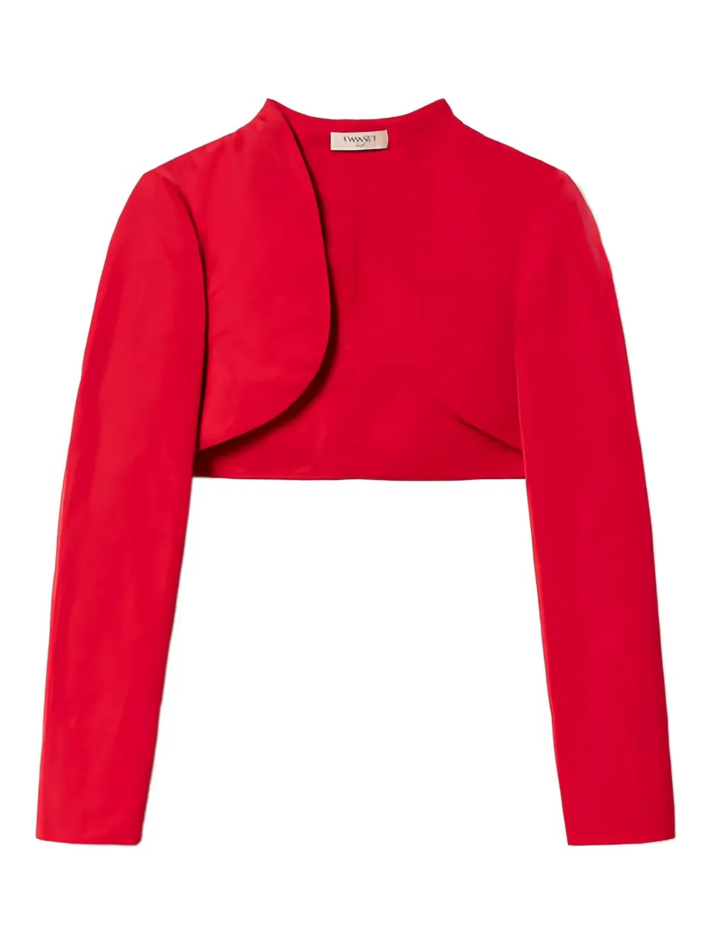 TWINSET asymmetrical cropped jacket | Red | Image 1