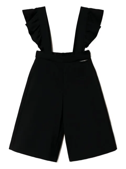 TWINSET Kids ruffle-trimmed brace trousers