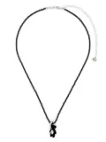 YVMIN teddy bear-motif necklace - Black