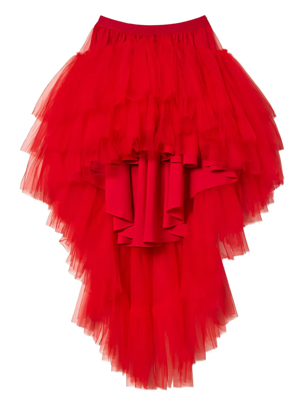 TWINSET asymmetric ruffled skirt | Red | Image 1