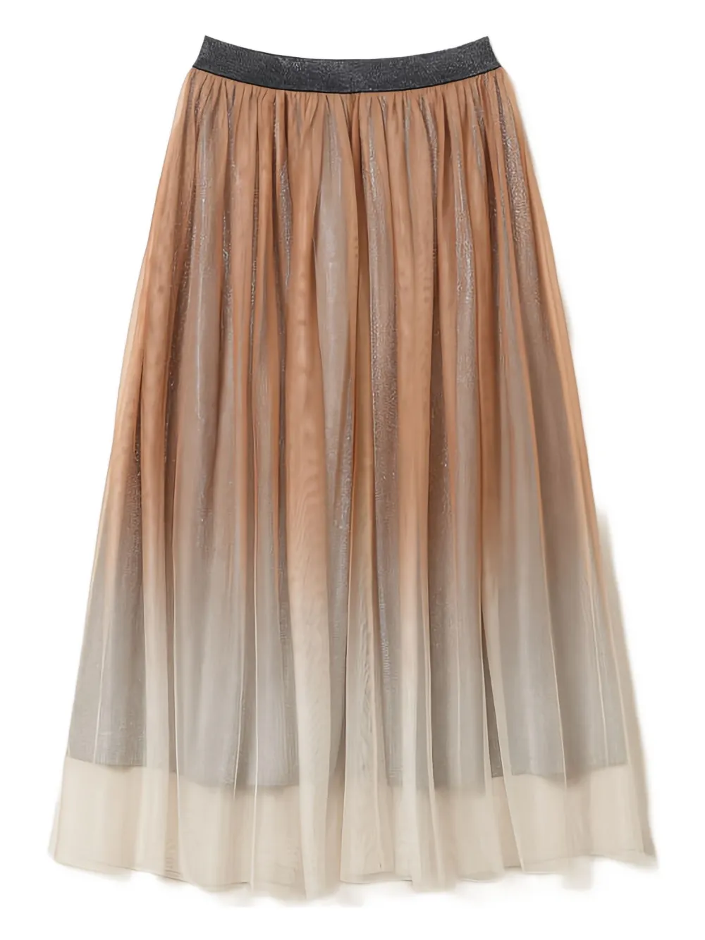 TWINSET ombré embellished midi skirt | Neutrals | Image 1