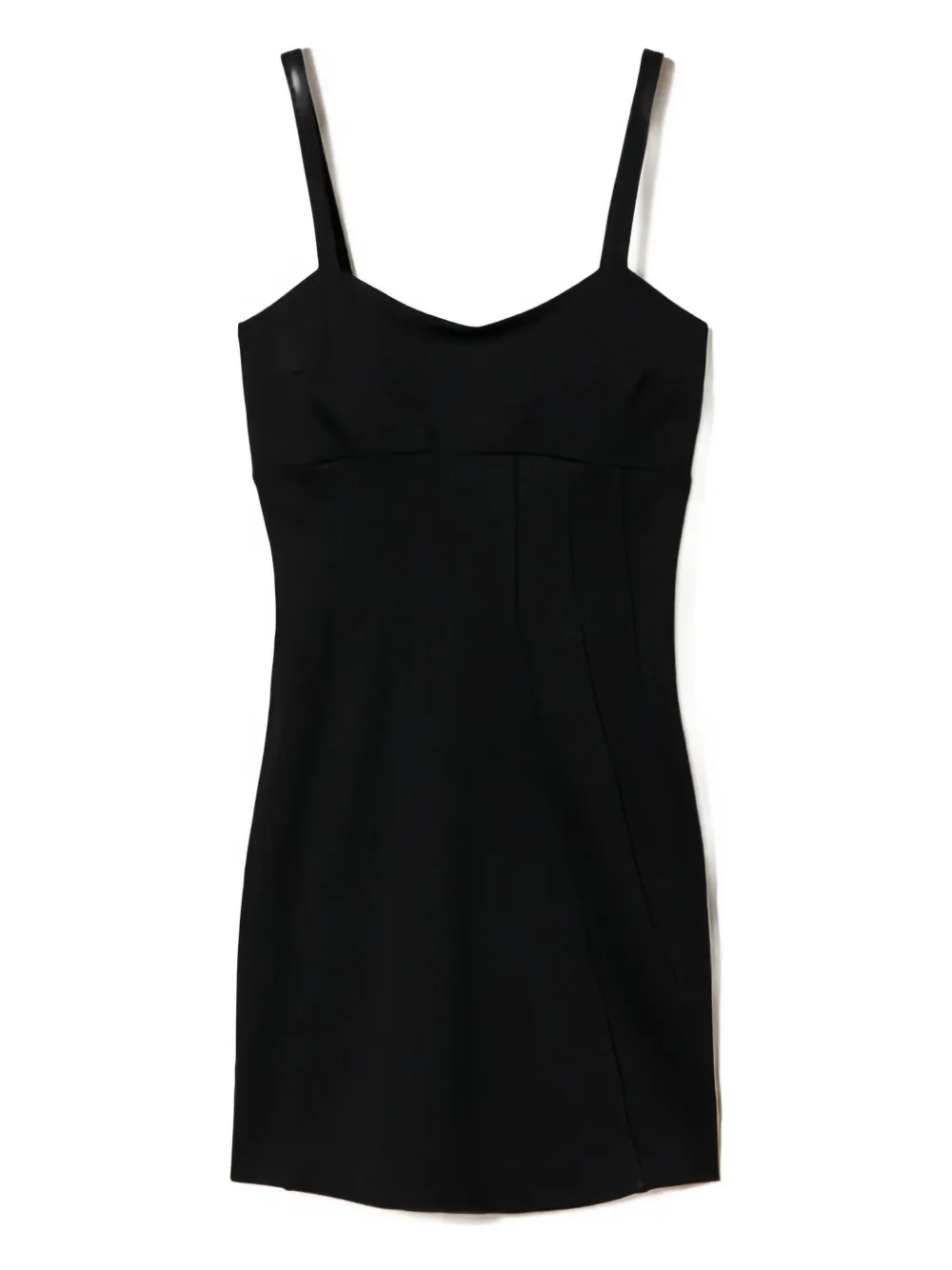 Twinset Shoulder-strap Mini Dress In Black