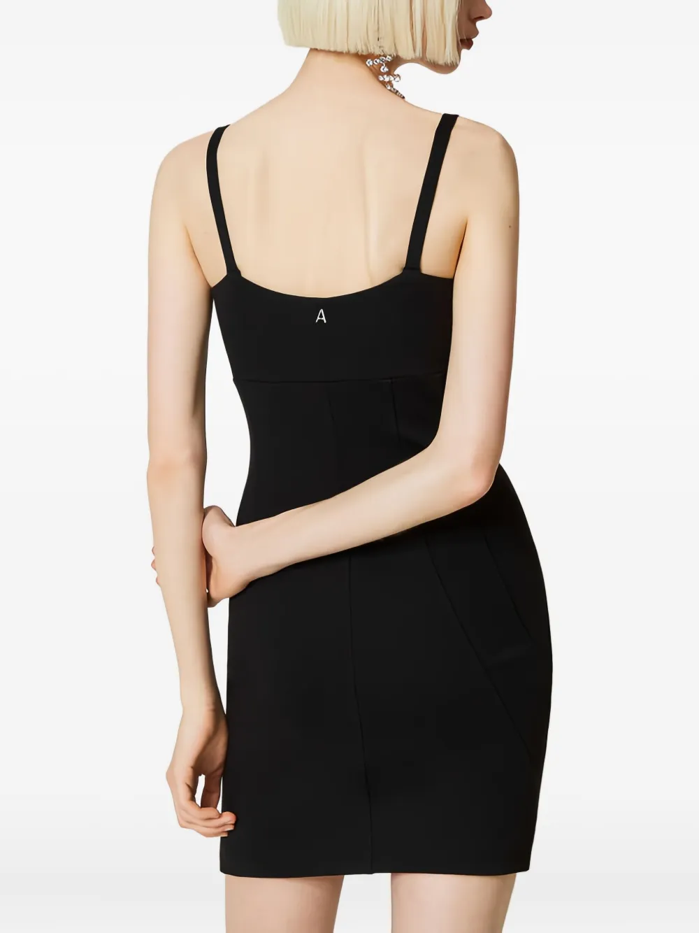 TWINSET Mini-jurk met schouderband Zwart