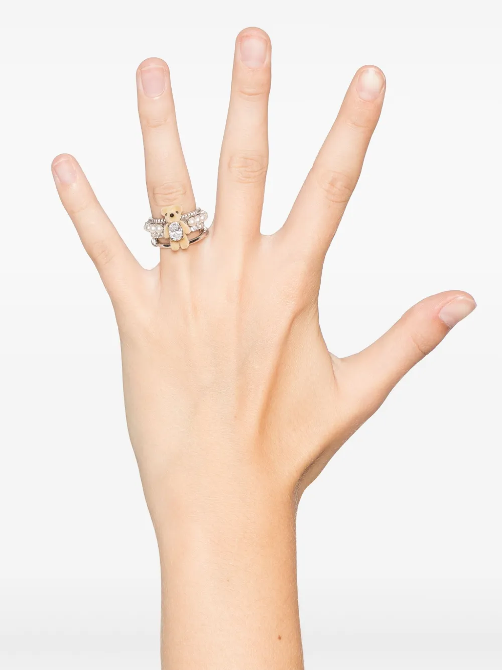YVMIN Ring met beer - Zilver