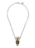 YVMIN teddy bear-motif necklace - Brown