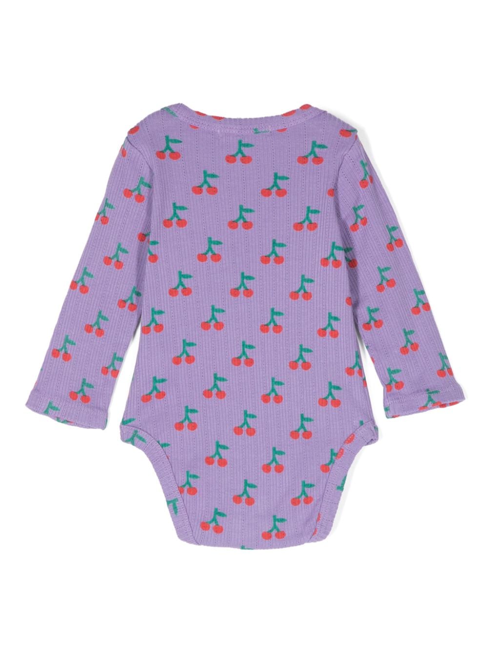 Bobo Choses Body met kersenprint - Paars