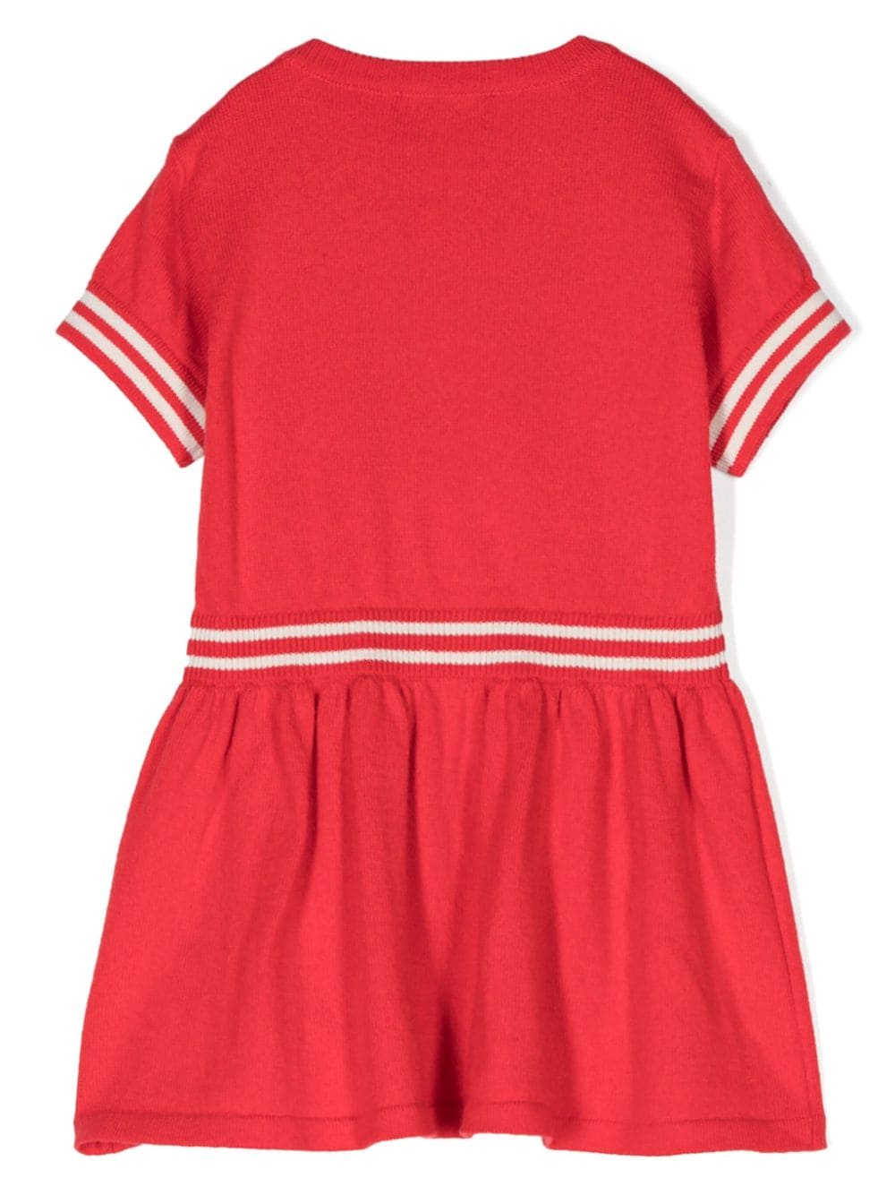 Moschino Kids Mini-jurk met teddybeerprint - Rood