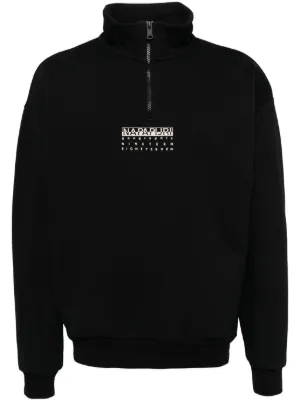 NAPAPIJRI ナパピリ クルーネックスウェット 黒 XL Napapijri スウェット メンズ通販 - FARFETCH