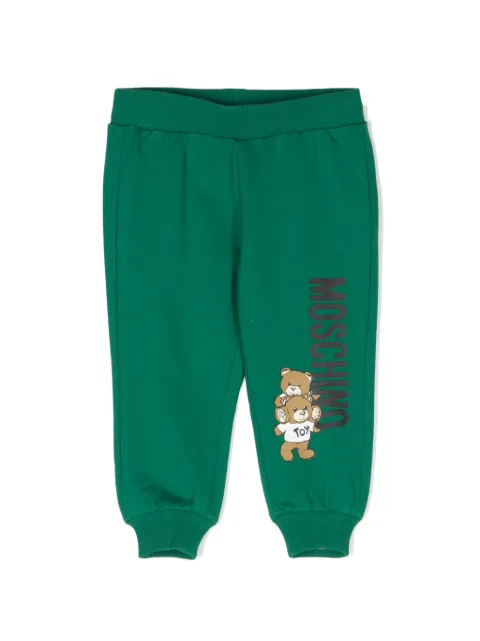 Moschino Kids teddy bear-motif track pants