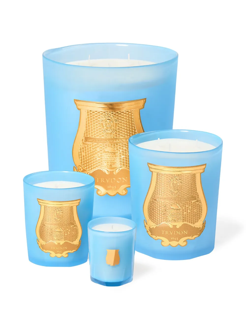 Trudon Versailles Petit Candle, Garden In Spring, 2.5 Oz. In Blue