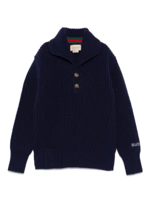 GUCCI グッチ ニット セーター Vネック M マルチカラー