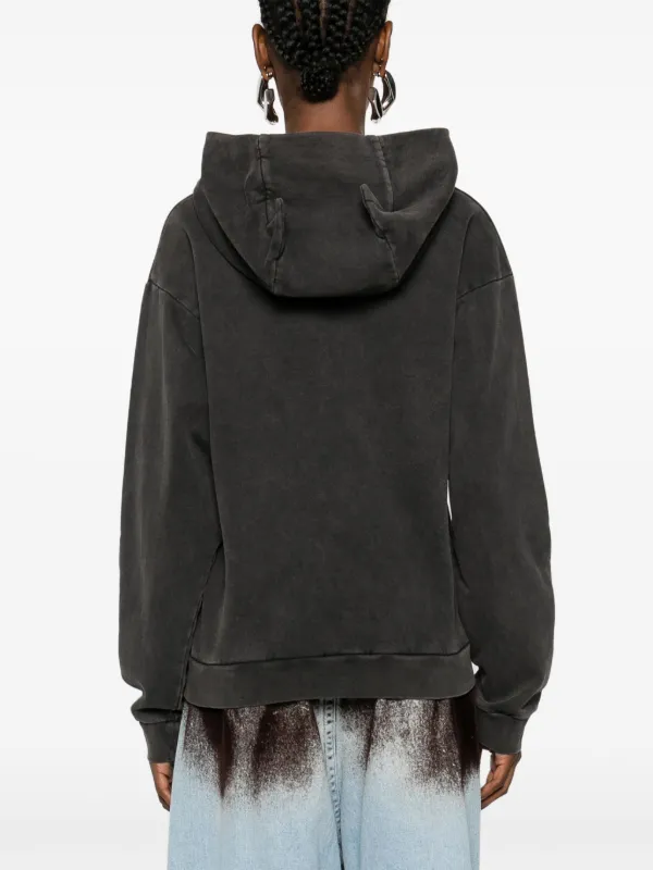 HORN HOODIE BLK / L 耳付きパーカー　コペルニ Washed Horn Hoodie – Coperni