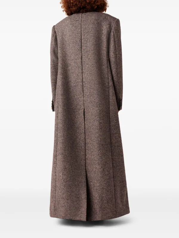 Stella McCartney ロング ダブルコート | ニュートラル | FARFETCH JP