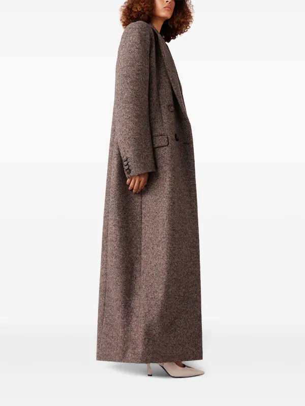 Stella McCartney ロング ダブルコート | ニュートラル | FARFETCH JP