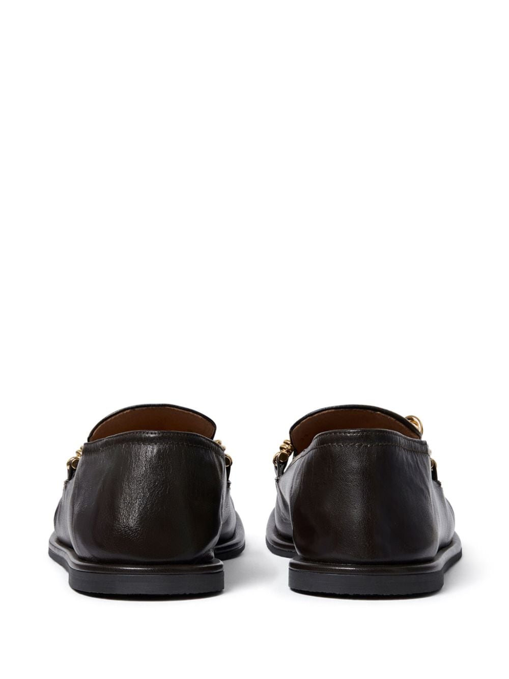 Stella McCartney Loafers verfraaid met ketting Bruin