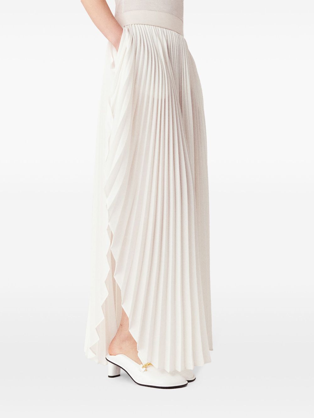 Stella McCartney pleated mid-rise maxi skirt Women