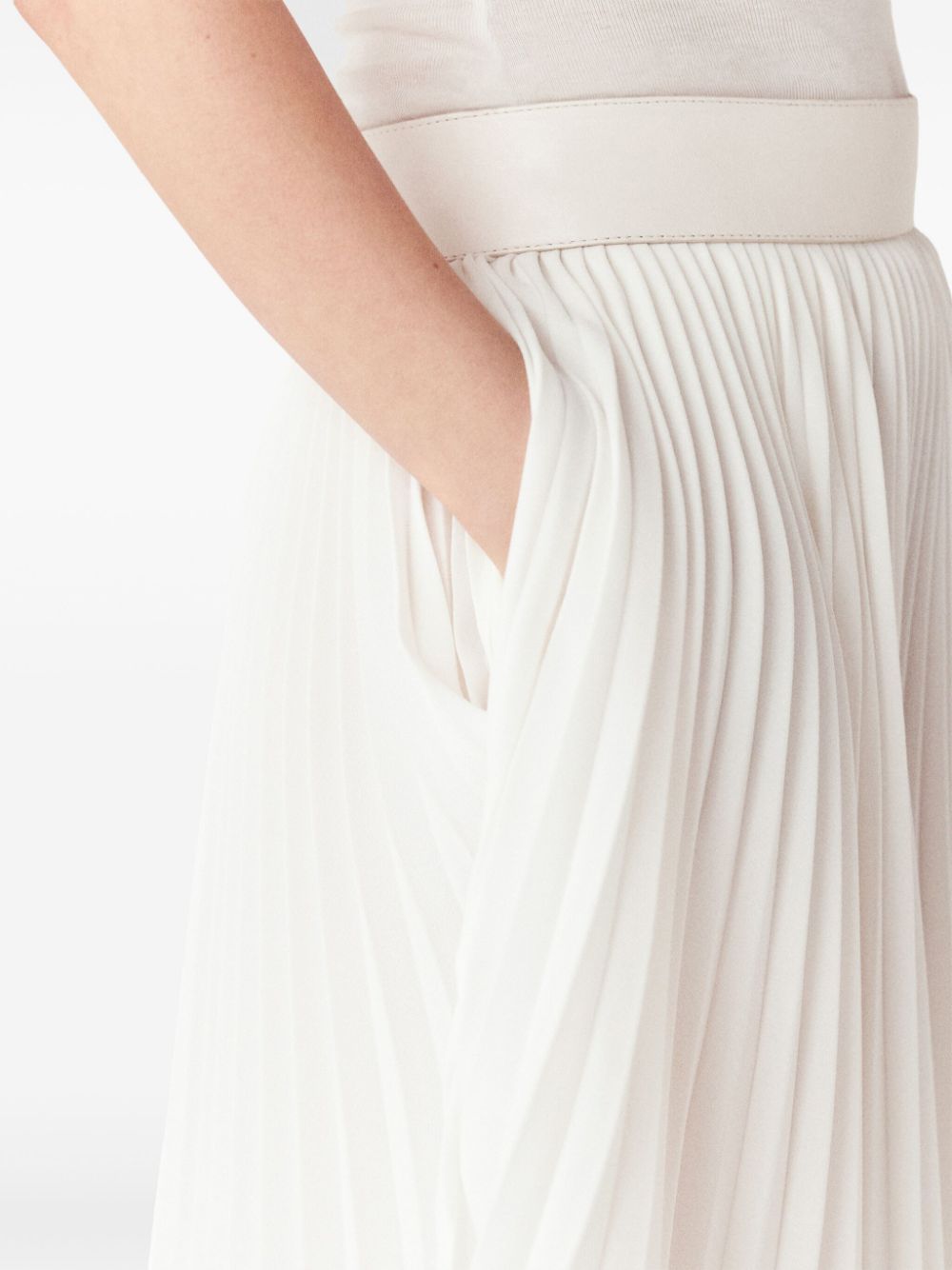 Stella McCartney pleated mid-rise maxi skirt Women