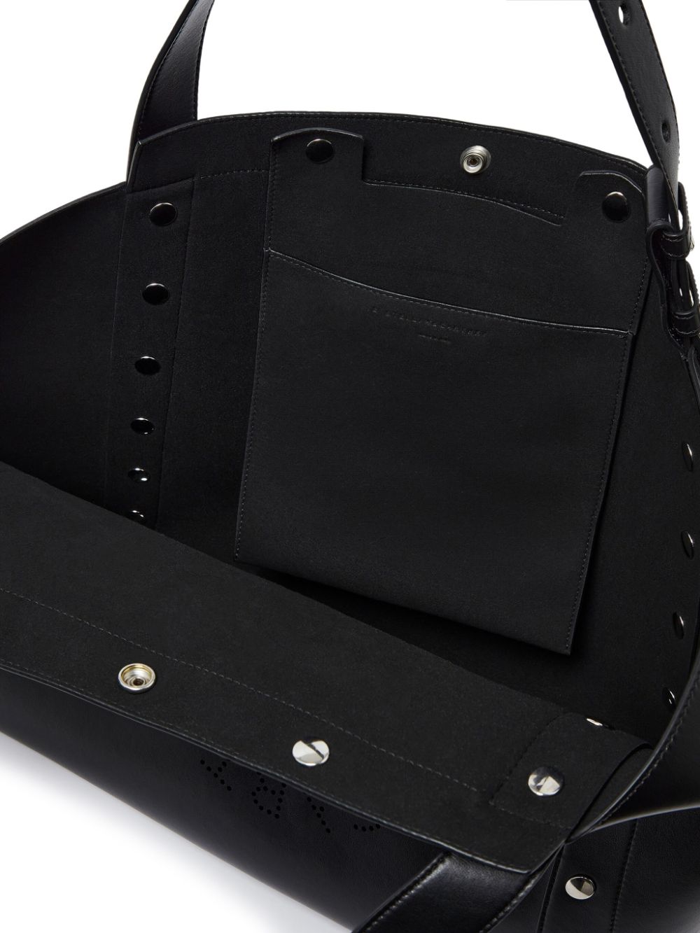 Shop Stella Mccartney Large Stella Studs Tote Bag In Black