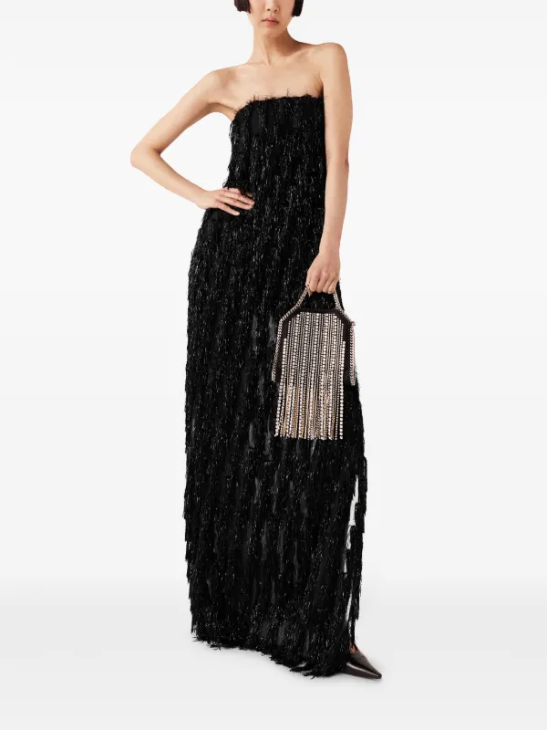 Stella McCartney Sleeveless glitter-tassel Dress | Black