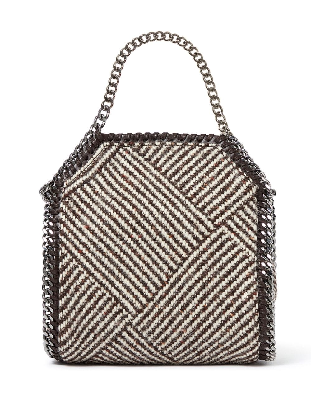 Shop Stella Mccartney Tiny Falabella Tote Bag In Brown