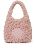 Stella McCartney small logo Plush teddy tote bag - Pink