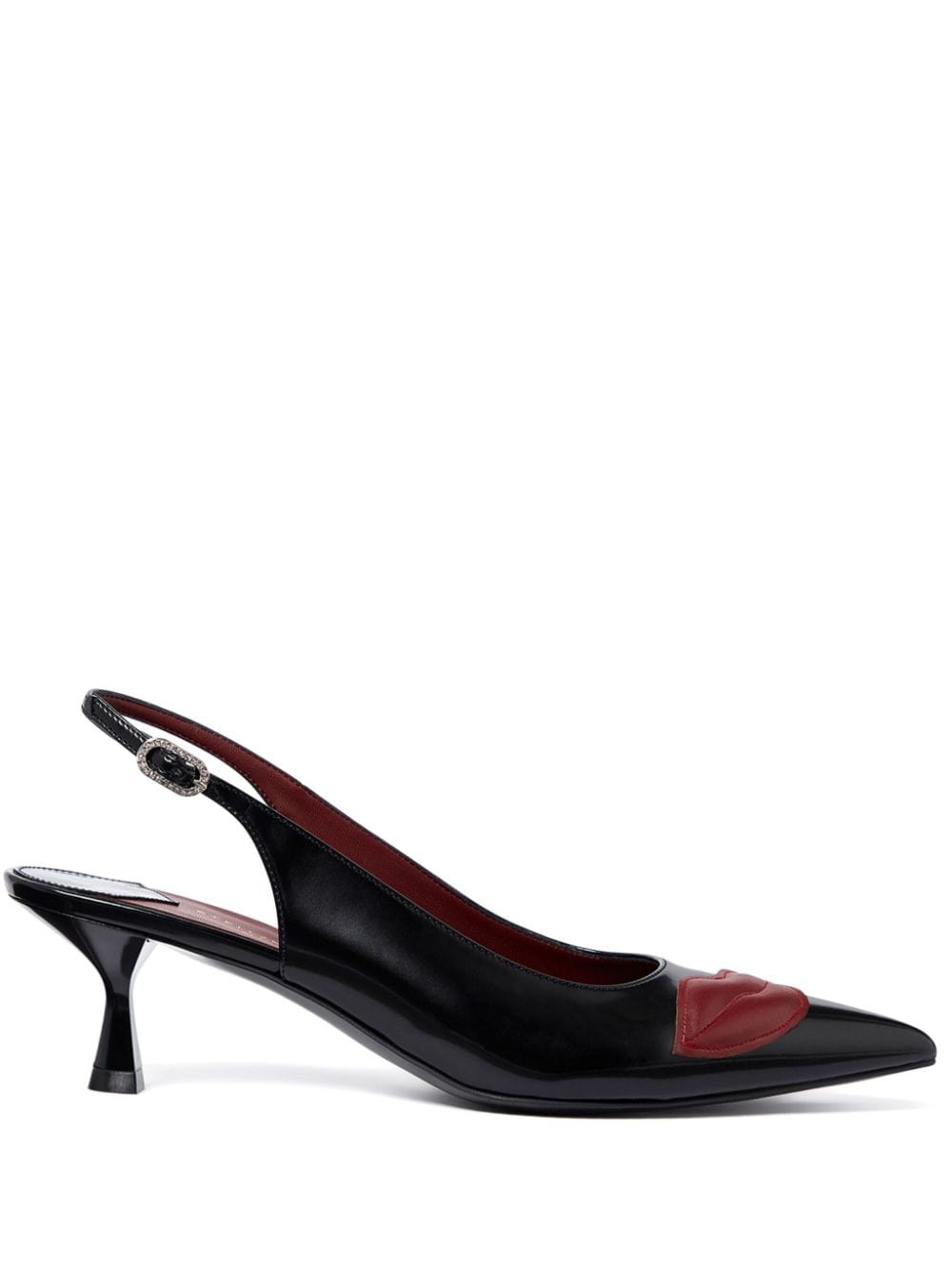 Stella McCartney Elsa Slingback-Pumps 50mm - Schwarz