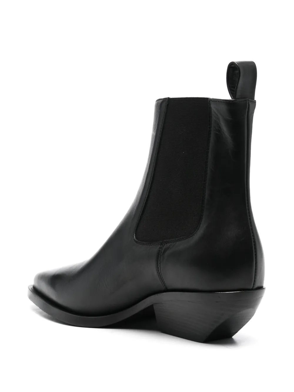 Elena Iachi Leren laarzen Zwart