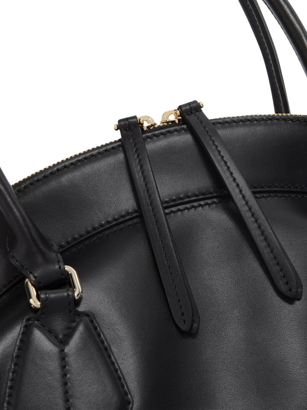 Shop Furla Leather Tote Bag In Black