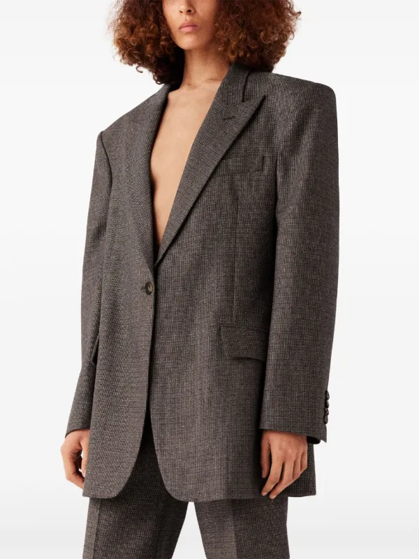 Stella McCartney single-breasted Blazer | Brown | FARFETCH