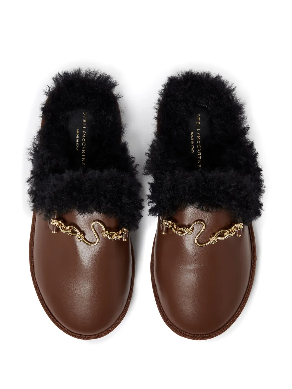 Affordable Stella McCartney logo-plaque slippers Women