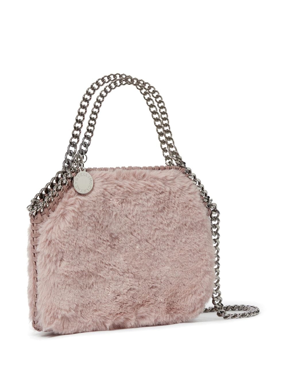 Shop Stella Mccartney Mini Falabella Tote Bag In Pink