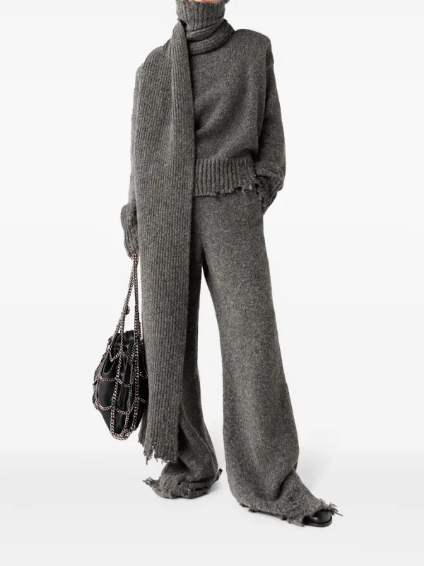 【24AW NEW】Stella McCartney / ウールフランネルブレザー/Grey Stella McCartney // Grey & Silver Falabella Bag – VSP