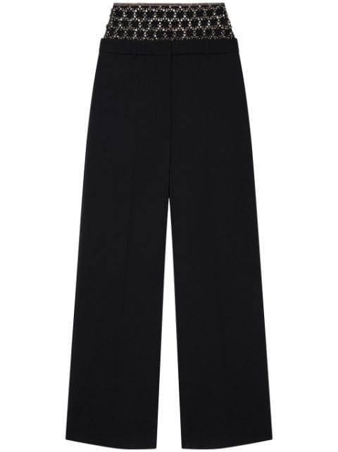 Stella McCartney crystal-waist tailored trousers