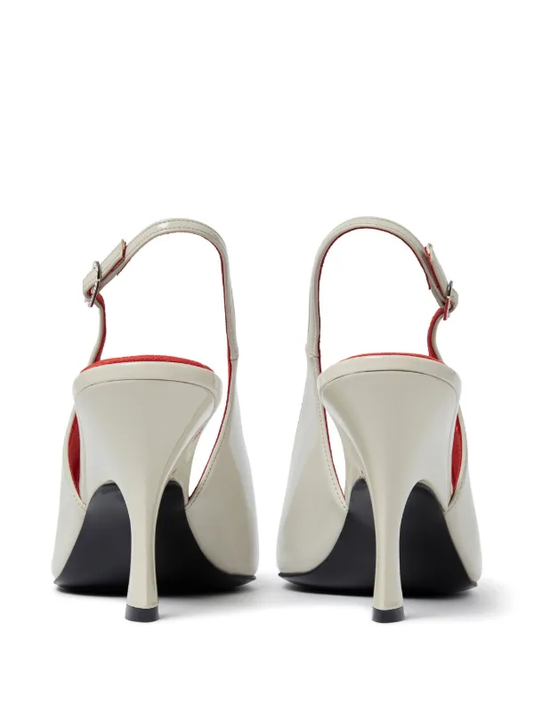 Stella McCartney 90mm Elsa Slingback Pumps | White | FARFETCH